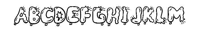 Popped Balloons By Sque Regular FONT