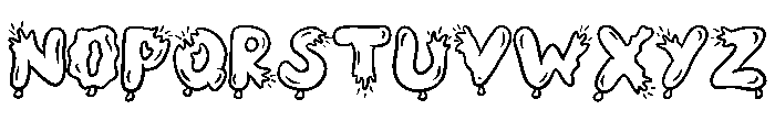 Popped Balloons By Sque Regular Font LOWERCASE