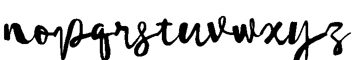 Poppetica Font LOWERCASE
