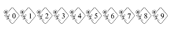 Poppy Floral Monogram Suse Reg Font OTHER CHARS