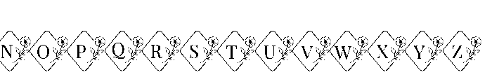 Poppy Floral Monogram Suse Reg Font LOWERCASE