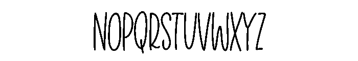 Poppy Line Font UPPERCASE