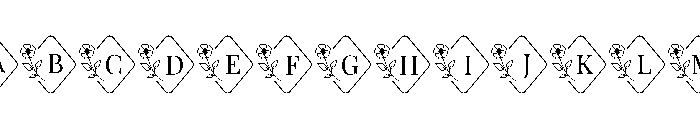PoppyFloralMonogramSuse-Reg Font UPPERCASE