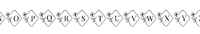 PoppyFloralMonogramSuse-Reg Font UPPERCASE