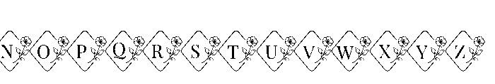 PoppyFloralMonogramSuse-Reg Font LOWERCASE