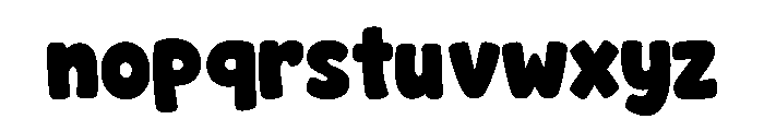 Popular Tiramisu Font LOWERCASE