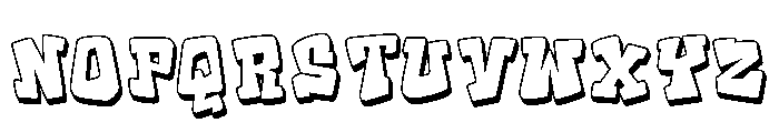 Populaz Outline3D Font UPPERCASE