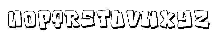 Populaz Outline3D Font LOWERCASE