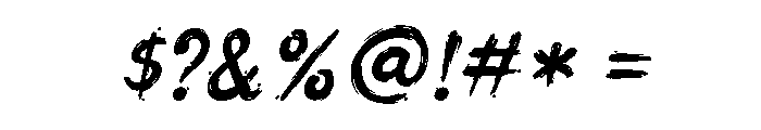 Poran Italic Font OTHER CHARS