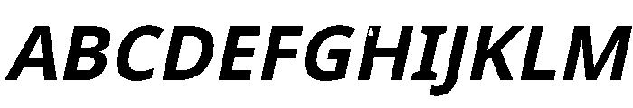 Poran Italic Font UPPERCASE