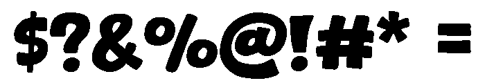 Porky Bold Font OTHER CHARS