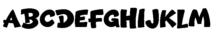 Porky Bold Font UPPERCASE
