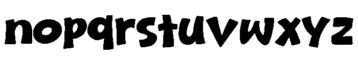 Porky Bold Font LOWERCASE