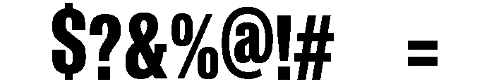 PorteClassicDisplay Font OTHER CHARS