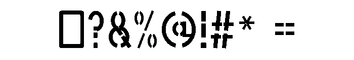 Portline Regular Font OTHER CHARS