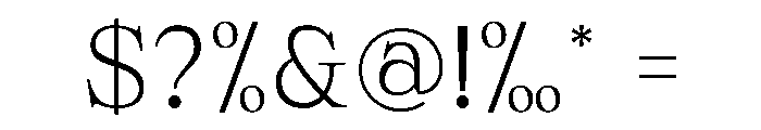Portman Font OTHER CHARS