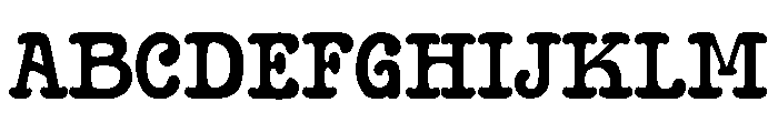 Portys Font UPPERCASE