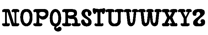 Portys Font UPPERCASE