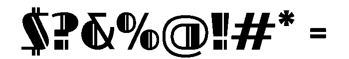 Posgate Regular Font OTHER CHARS