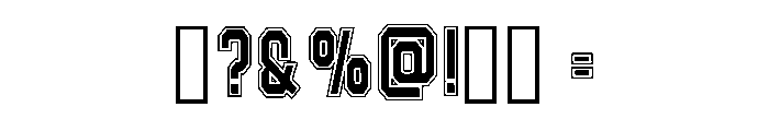 Positive Jersey Regular Font OTHER CHARS