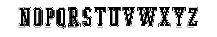 Positive Jersey Regular Font LOWERCASE