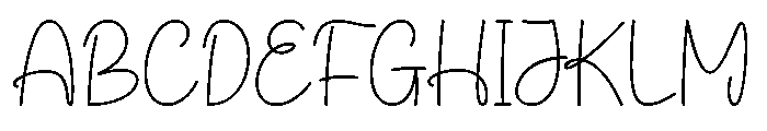 Positive Moments Font UPPERCASE
