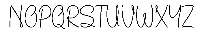 Positive Moments Font UPPERCASE