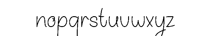 Positive Moments Font LOWERCASE
