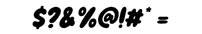 Positive Moody Italic Font OTHER CHARS