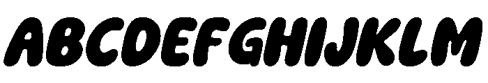 Positive Moody Italic Font UPPERCASE