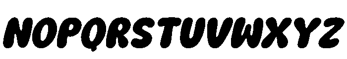 Positive Moody Italic Font UPPERCASE