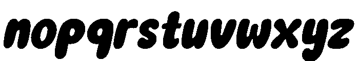 Positive Moody Italic Font LOWERCASE