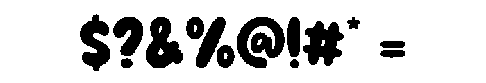 Positive Moody Regular Font OTHER CHARS