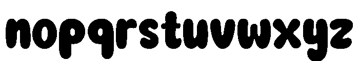 Positive Moody Regular Font LOWERCASE