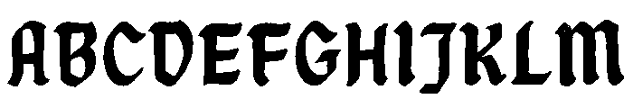 Post Crave Blackletter Font UPPERCASE