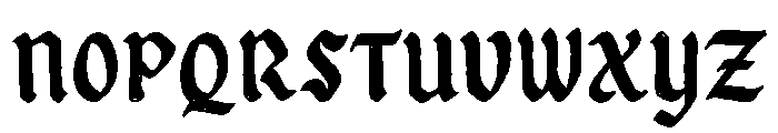 Post Crave Blackletter Font UPPERCASE