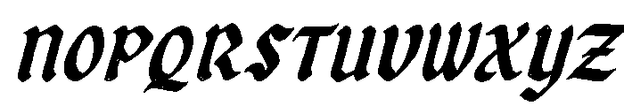 Post Crave Italic Blackletter Font UPPERCASE