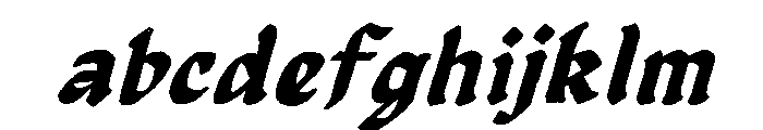 Post Crave Italic Blackletter FONT