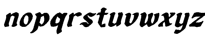 Post Crave Italic Blackletter Font LOWERCASE