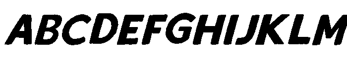 Post Crave Italic Sans Font UPPERCASE