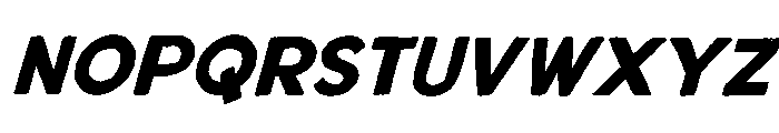 Post Crave Italic Sans Font UPPERCASE
