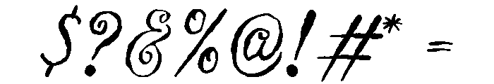 Postcard Daydream Script Font OTHER CHARS