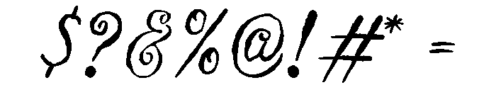 PostcardDaydream-Script Font OTHER CHARS