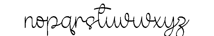 Potrait Handwrite Font LOWERCASE