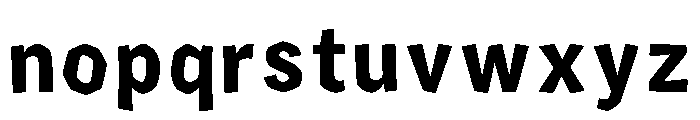 Potrero Font LOWERCASE