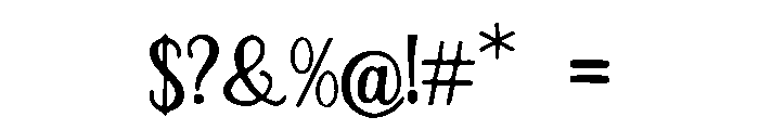 Pouteria Font OTHER CHARS