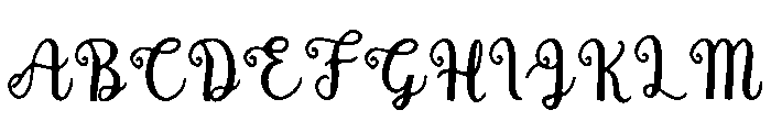 Pouteria Font UPPERCASE