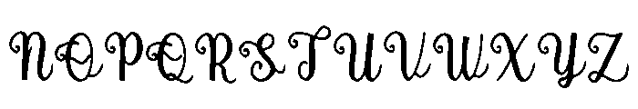 Pouteria Font UPPERCASE