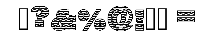 Power Blitz Regular Font OTHER CHARS