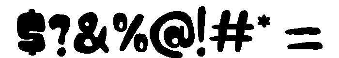 Power Bobble Regular Font OTHER CHARS
